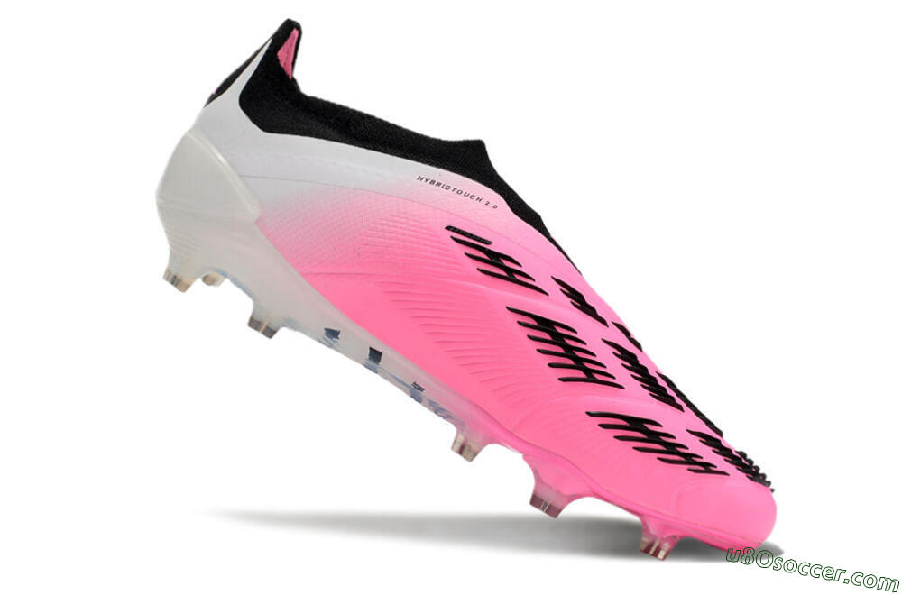 Adidas Predator Accuracy+ FG Firm Ground Soccer Cleats - Pink/Black/White 4