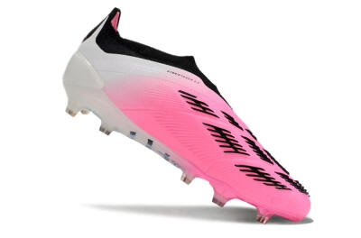 Adidas Predator Accuracy+ FG Firm Ground Soccer Cleats - Pink/Black/White