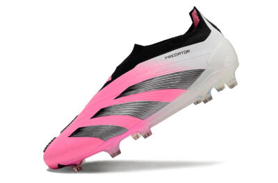Adidas Predator Accuracy+ FG Firm Ground Soccer Cleats - Pink/Black/White