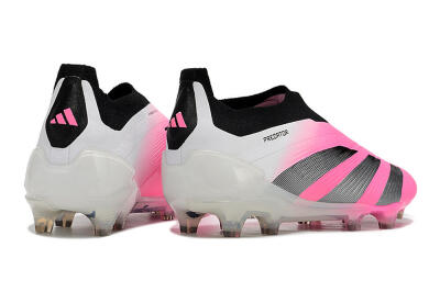 Adidas Predator Accuracy+ FG Firm Ground Soccer Cleats - Pink/Black/White