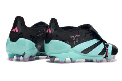 Adidas Predator Elite Foldover Tongue FG Firm Ground Soccer Cleats - Black/Jade/Purple