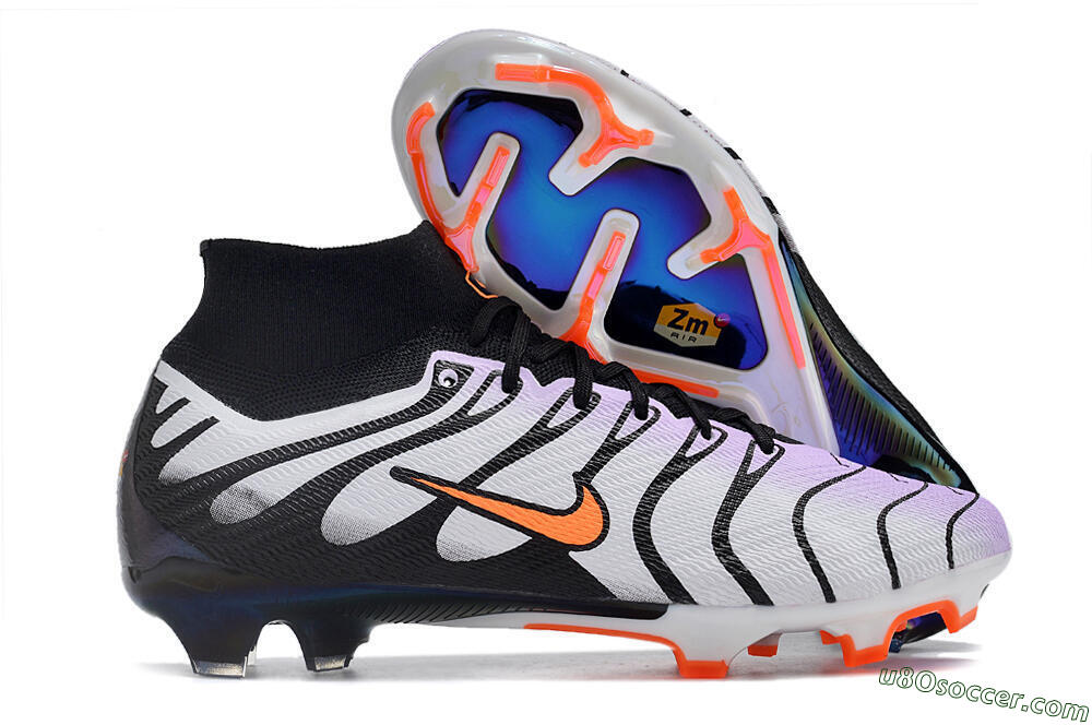 Nike Air Zoom Mercurial Superfly 9 Elite FG Firm Ground Soccer Cleats - Purple/Black/Orange 1