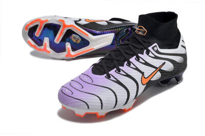 Nike Air Zoom Mercurial Superfly 9 Elite FG Firm Ground Soccer Cleats - Purple/Black/Orange