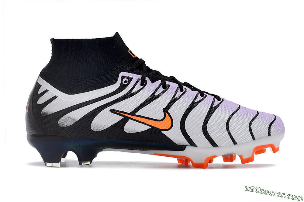 Nike Air Zoom Mercurial Superfly 9 Elite FG Firm Ground Soccer Cleats - Purple/Black/Orange 4