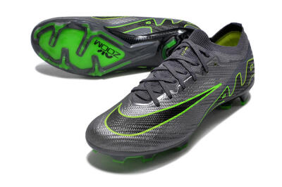 Nike Air Zoom Mercurial Vapor 15 Elite FG Firm Ground Soccer Cleats - Silver/Grey/Green