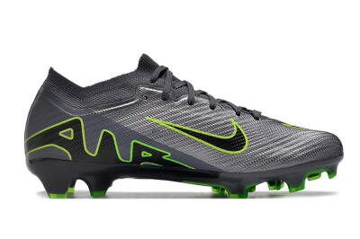 Nike Air Zoom Mercurial Vapor 15 Elite FG Firm Ground Soccer Cleats - Silver/Grey/Green