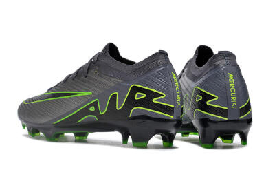 Nike Air Zoom Mercurial Vapor 15 Elite FG Firm Ground Soccer Cleats - Silver/Grey/Green