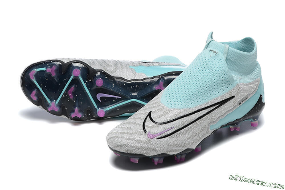 Nike Phantom GX DF Elite FG Firm Ground Soccer Cleats - Grey/Green/Black 3