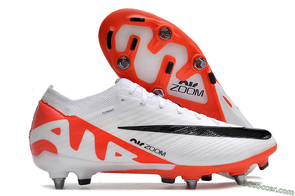 Nike Air Zoom Mercurial Vapor 15 Elite SG Soft Ground Soccer Cleats - White/Black/Red 1