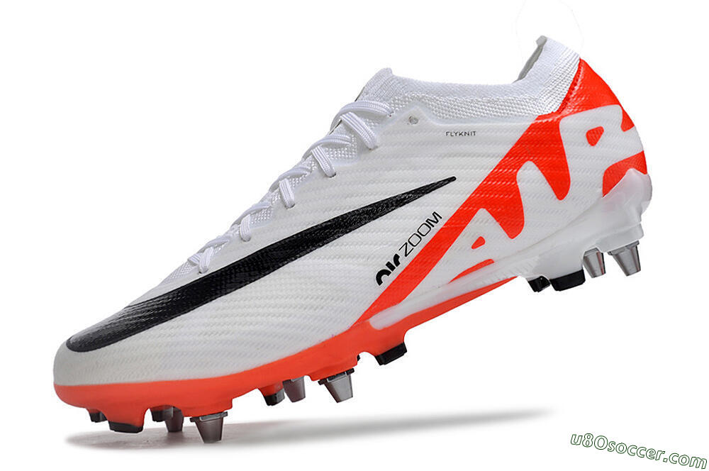Nike Air Zoom Mercurial Vapor 15 Elite SG Soft Ground Soccer Cleats - White/Black/Red 5