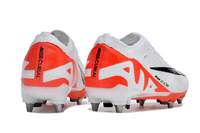 Nike Air Zoom Mercurial Vapor 15 Elite SG Soft Ground Soccer Cleats - White/Black/Red