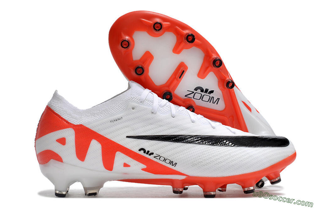 Nike Air Zoom Mercurial Vapor 15 Elite AG Artificial Grass Soccer Cleats - White/Black/Red 1