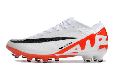 Nike Air Zoom Mercurial Vapor 15 Elite AG Artificial Grass Soccer Cleats - White/Black/Red