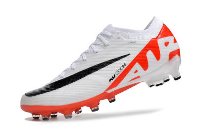 Nike Air Zoom Mercurial Vapor 15 Elite AG Artificial Grass Soccer Cleats - White/Black/Red