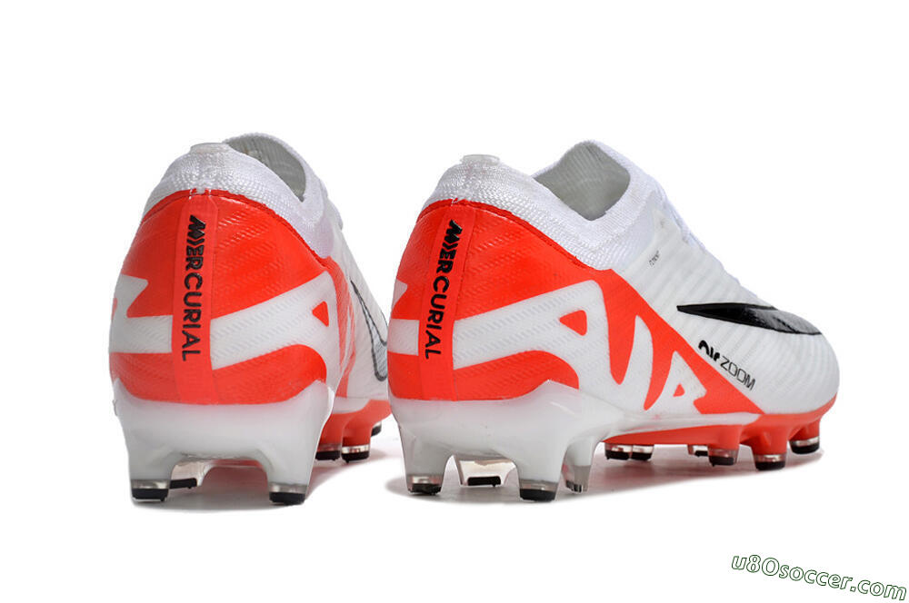 Nike Air Zoom Mercurial Vapor 15 Elite AG Artificial Grass Soccer Cleats - White/Black/Red 6