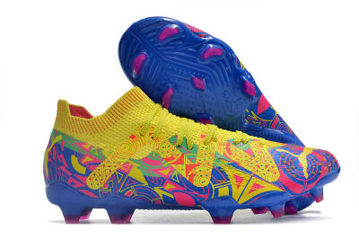 Puma Future Ultimate FG Firm Ground Soccer Cleats - Yellow/Rainbow