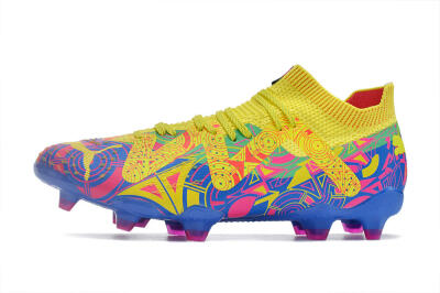 Puma Future Ultimate FG Firm Ground Soccer Cleats - Yellow/Rainbow