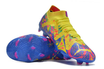 Puma Future Ultimate FG Firm Ground Soccer Cleats - Yellow/Rainbow