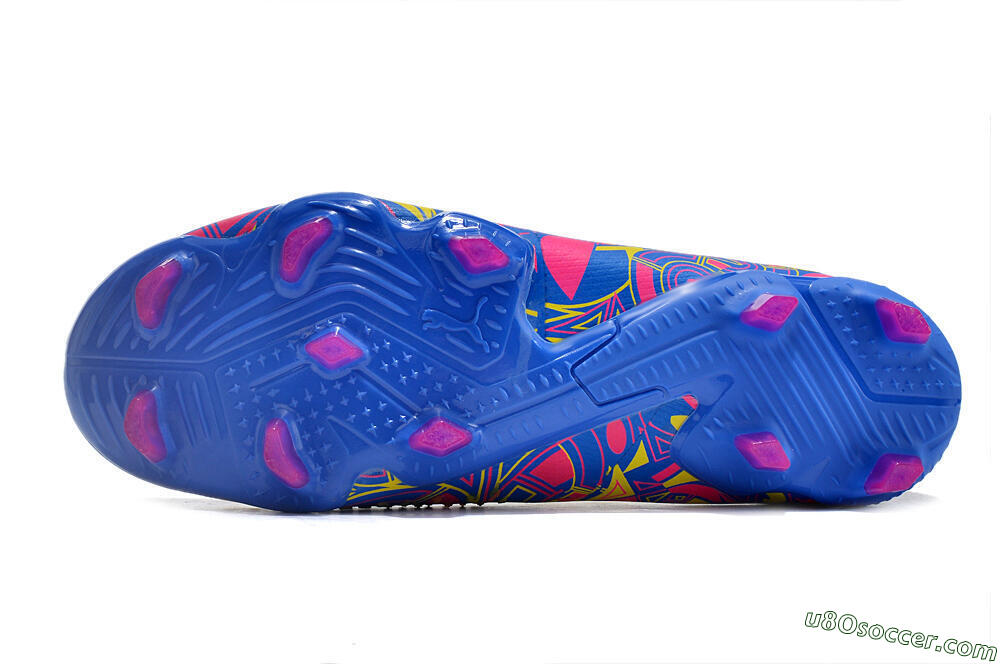 Puma Future Ultimate FG Firm Ground Soccer Cleats - Yellow/Rainbow 6