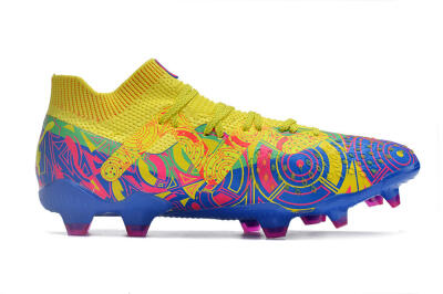 Puma Future Ultimate FG Firm Ground Soccer Cleats - Yellow/Rainbow