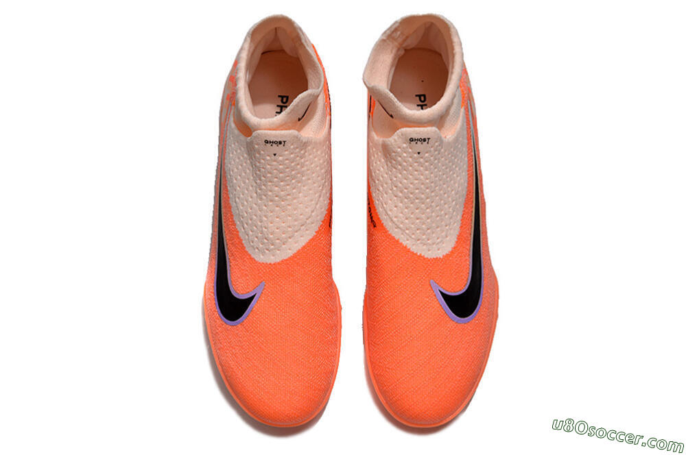 Nike Phantom GX Elite DF Link TF Artificial Turf Soccer Shoes - Pink/Black/Purple 6