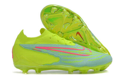 Nike Phantom GX Elite FG Firm Ground Soccer Cleats - Green/Yellow/Red