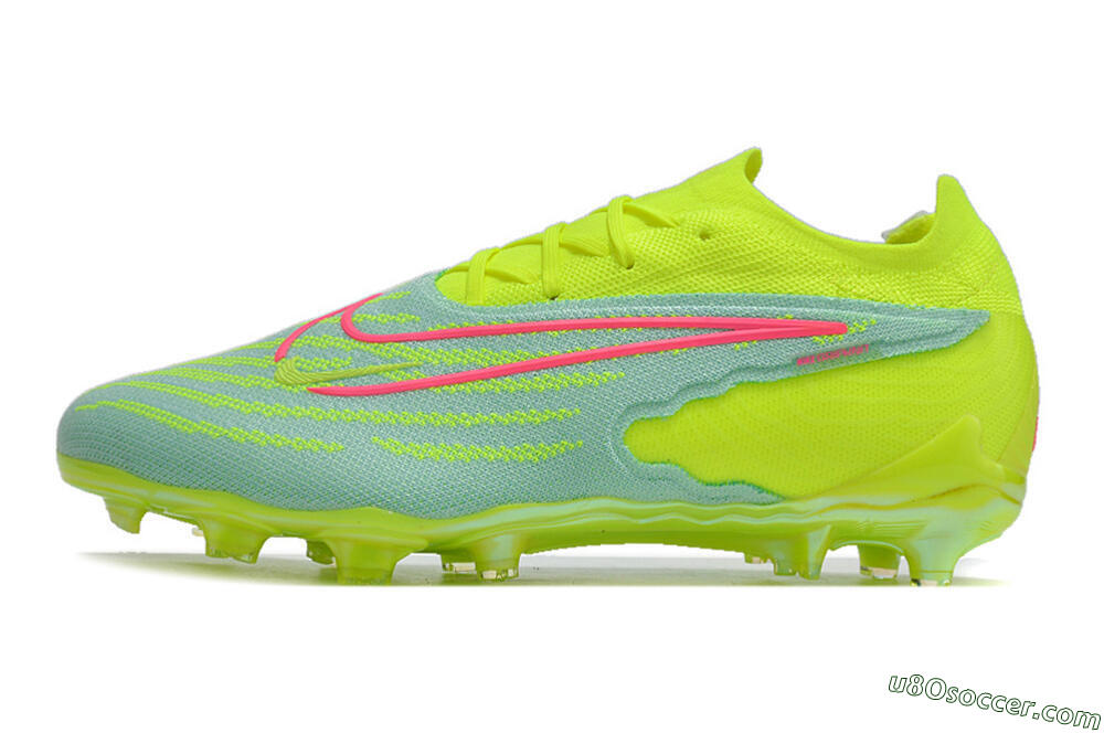 Nike Phantom GX Elite FG Firm Ground Soccer Cleats - Green/Yellow/Red 2