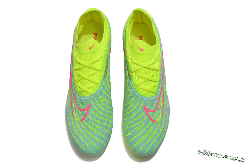 Nike Phantom GX Elite FG Firm Ground Soccer Cleats - Green/Yellow/Red 5