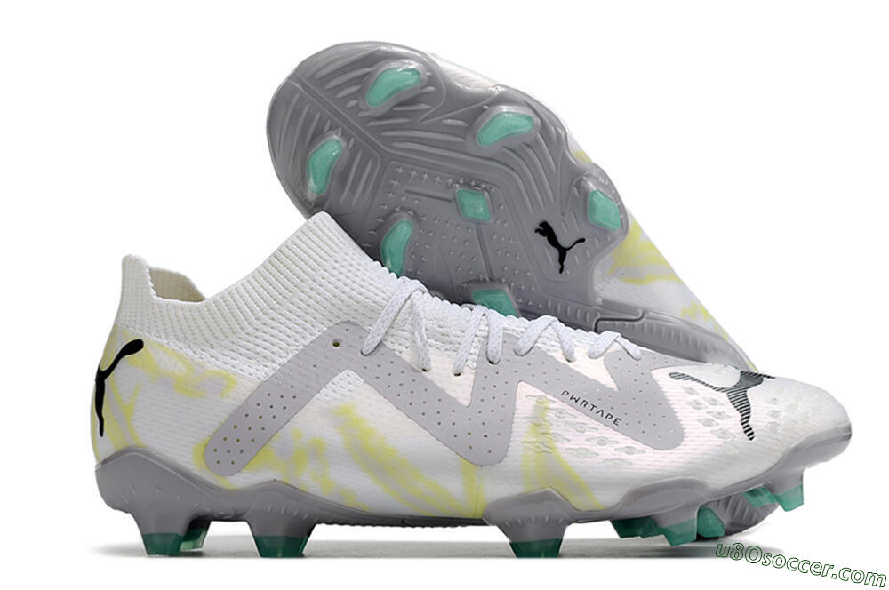 Puma Future Ultimate FG Firm Ground Soccer Cleats - White/Black 1
