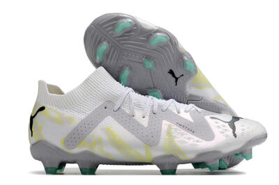 Puma Future Ultimate FG Firm Ground Soccer Cleats - White/Black