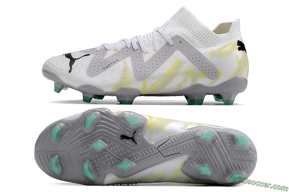 Puma Future Ultimate FG Firm Ground Soccer Cleats - White/Black 0