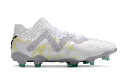 Puma Future Ultimate FG Firm Ground Soccer Cleats - White/Black