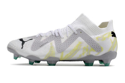 Puma Future Ultimate FG Firm Ground Soccer Cleats - White/Black