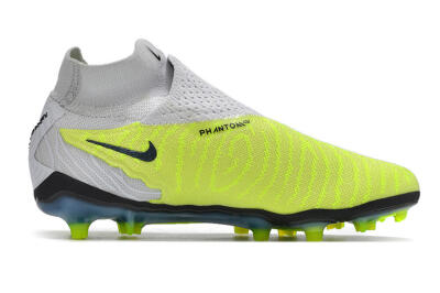Nike Phantom GX Elite FG Firm Ground Soccer Cleats - Grey/Green/Pink