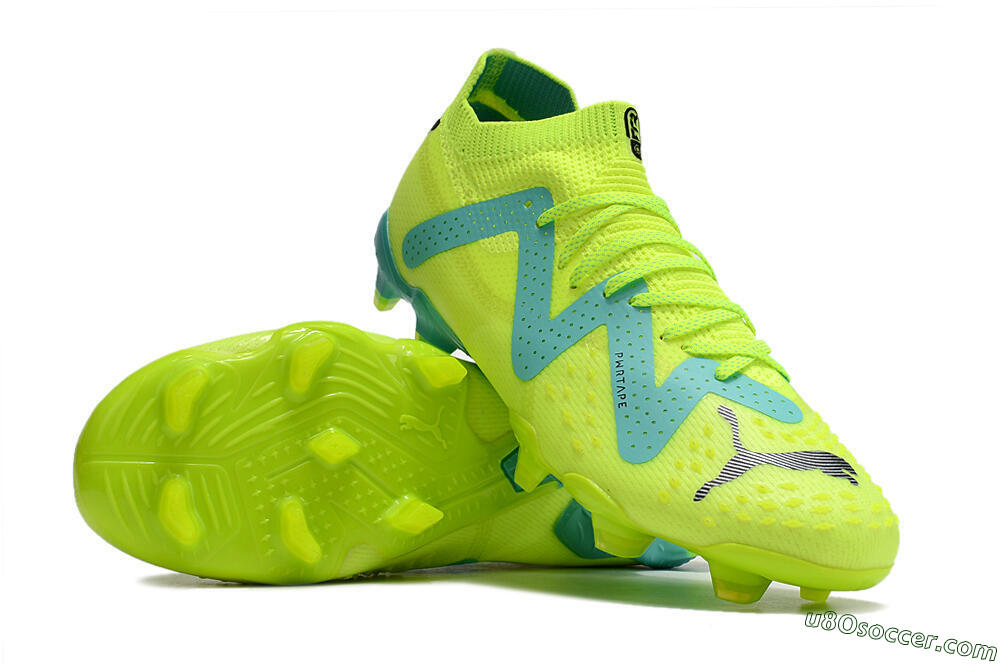 Puma Future Ultimate FG Firm Ground Soccer Cleats - Green/Blue/Black 3