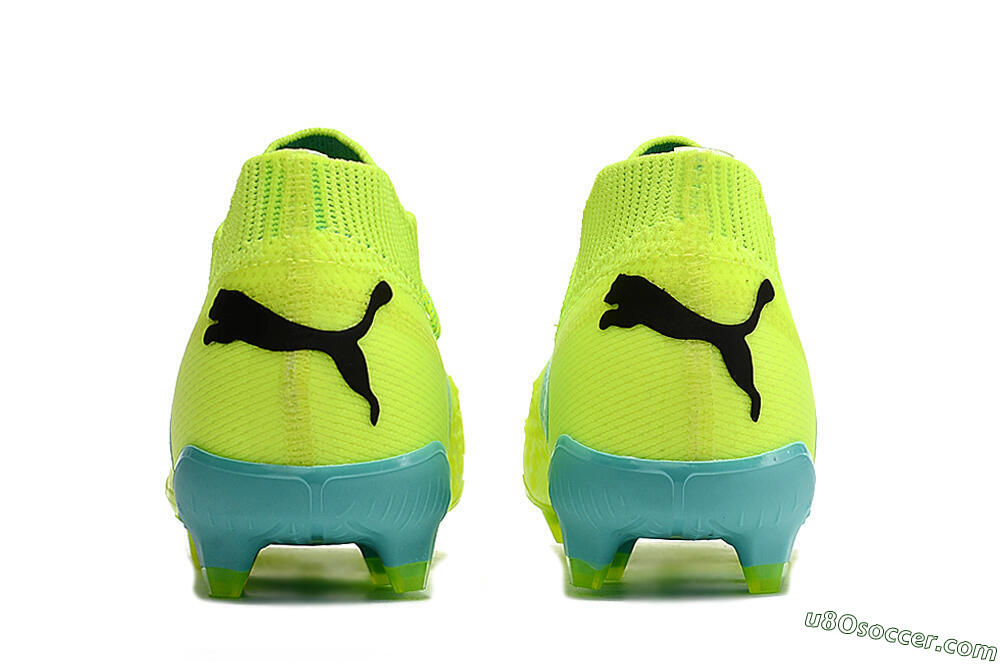 Puma Future Ultimate FG Firm Ground Soccer Cleats - Green/Blue/Black 6