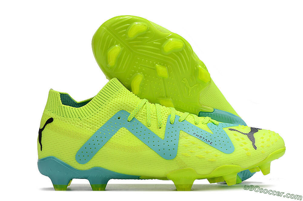 Puma Future Ultimate FG Firm Ground Soccer Cleats - Green/Blue/Black 1