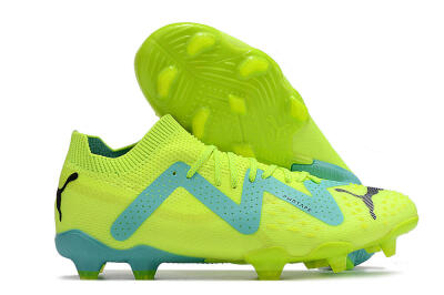 Puma Future Ultimate FG Firm Ground Soccer Cleats - Green/Blue/Black