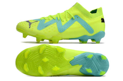 Puma Future Ultimate FG Firm Ground Soccer Cleats - Green/Blue/Black