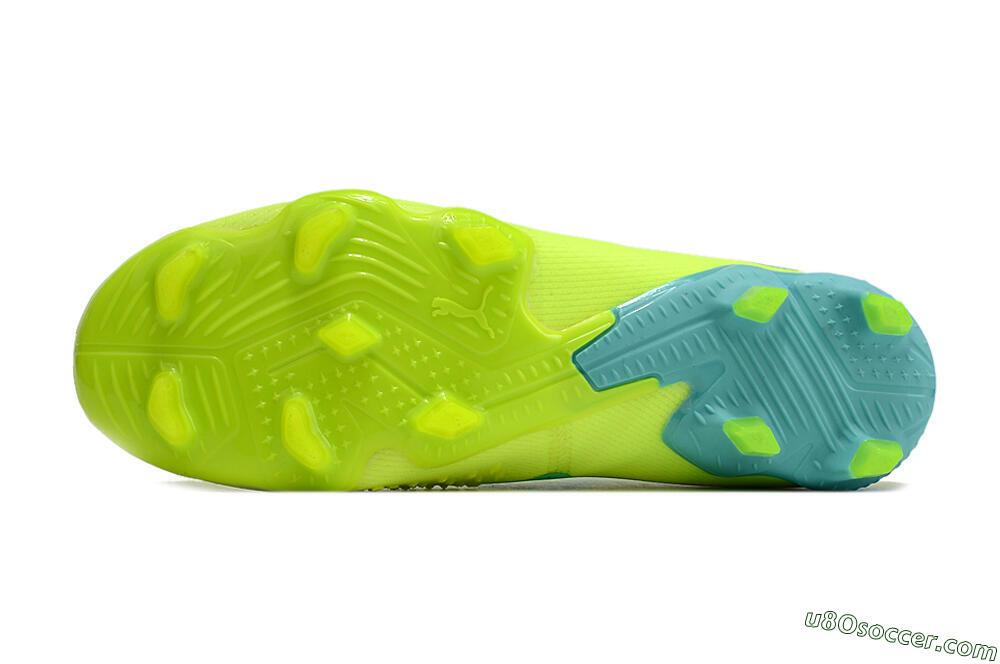 Puma Future Ultimate FG Firm Ground Soccer Cleats - Green/Blue/Black 7
