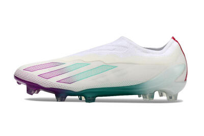 Adidas X 24 Crazyfast+ FG Firm Ground Soccer Cleats - White/Pink/Green