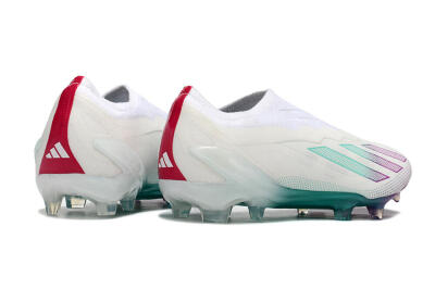 Adidas X 24 Crazyfast+ FG Firm Ground Soccer Cleats - White/Pink/Green