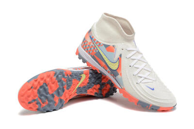 Nike Phantom Luna 2 Elite TF Artificial Turf Soccer Shoes - White/Pink/Yellow