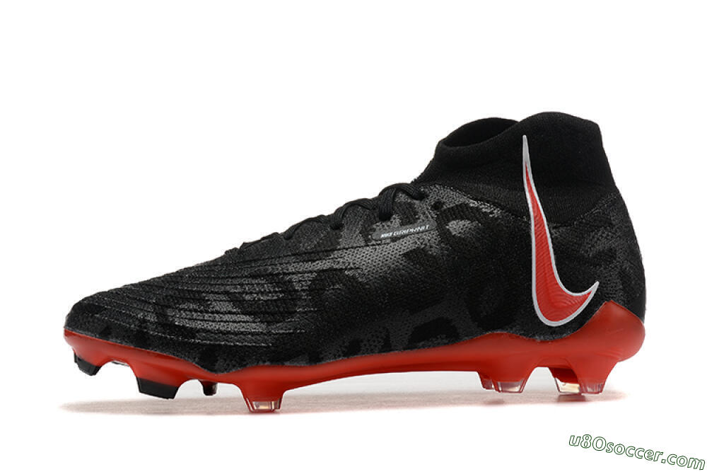 Nike Phantom Luna Elite UN FG Firm Ground Soccer Cleats - Black/White/Red 2
