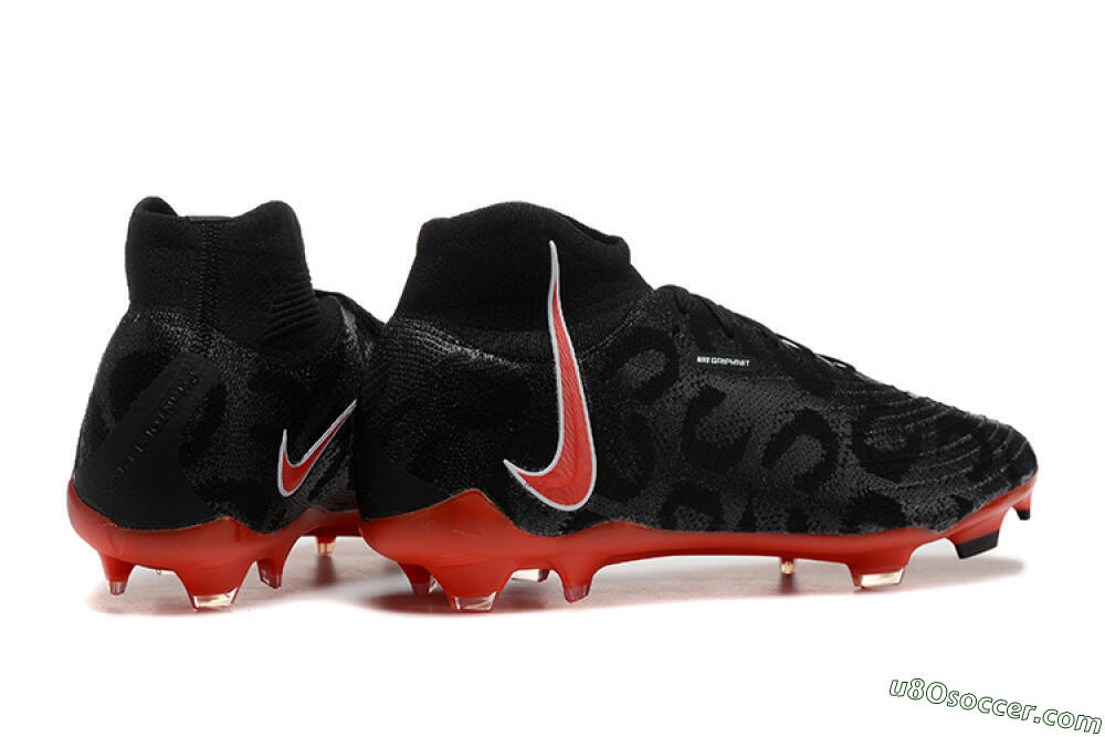 Nike Phantom Luna Elite UN FG Firm Ground Soccer Cleats - Black/White/Red 6