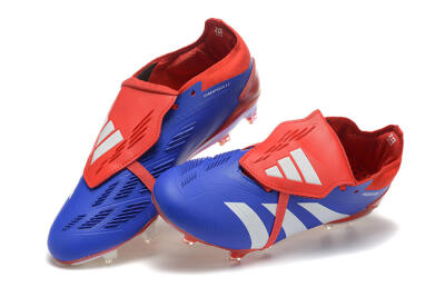 Adidas Predator Elite Foldover Tongue FG Firm Ground Soccer Cleats - Blue/White/Red