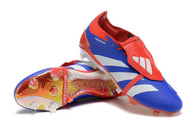 Adidas Predator Elite Foldover Tongue FG Firm Ground Soccer Cleats - Blue/White/Red