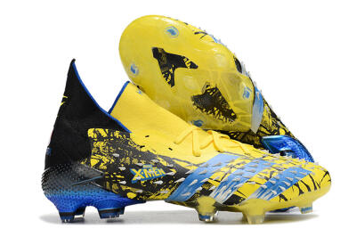 Adidas Predator Freak.1 Marvel FG Firm Ground Soccer Cleats - Yellow/Blue/Black