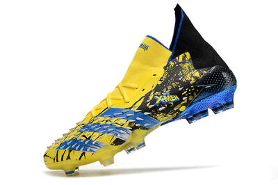 Adidas Predator Freak.1 Marvel FG Firm Ground Soccer Cleats - Yellow/Blue/Black