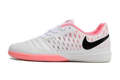 Nike Lunar Gato 2 IC Indoor & Futsal Soccer Shoes - White/Pink/Black